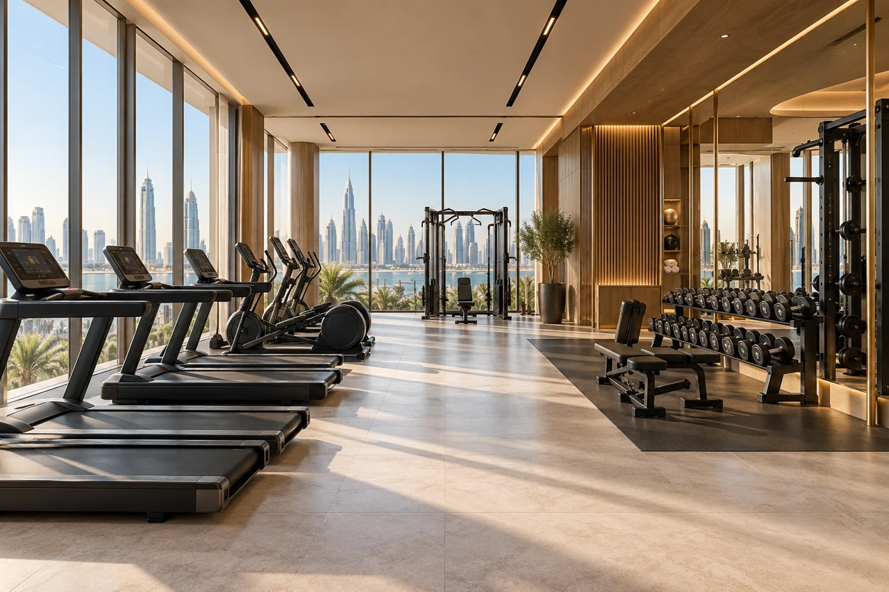 Gym amenity design visualisation — AI generated concept