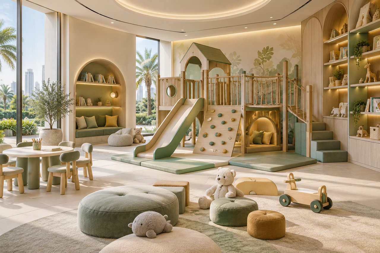 Kids amenity design visualisation — AI generated concept