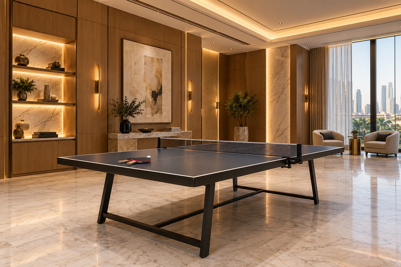 Table Tennis amenity design visualisation — AI generated concept