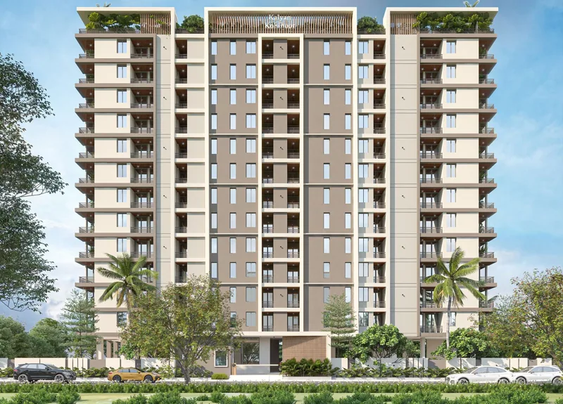 Kalyan Kohinoor residential project exterior visualisation in Jagatpura, Jaipur