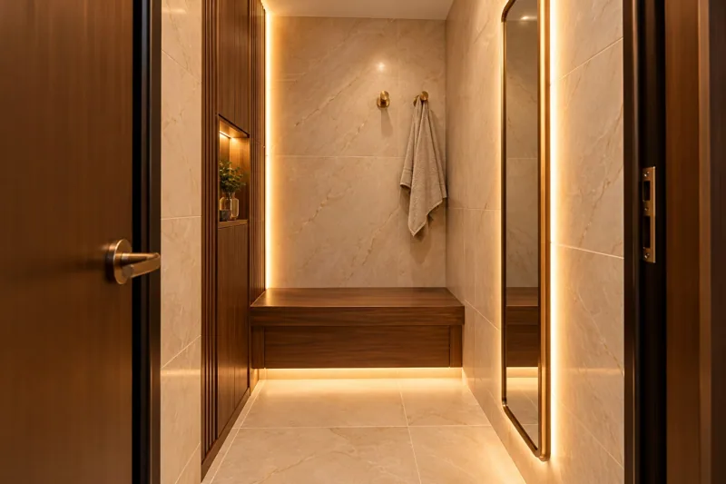 Changing Room interior design visualisation