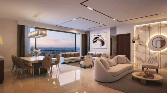 Living room design visualisation