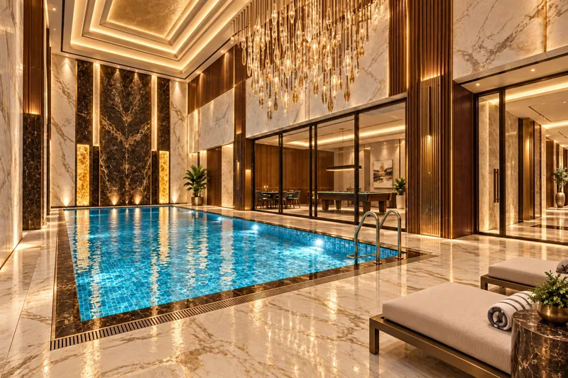 Indoor Pool interior design visualisation