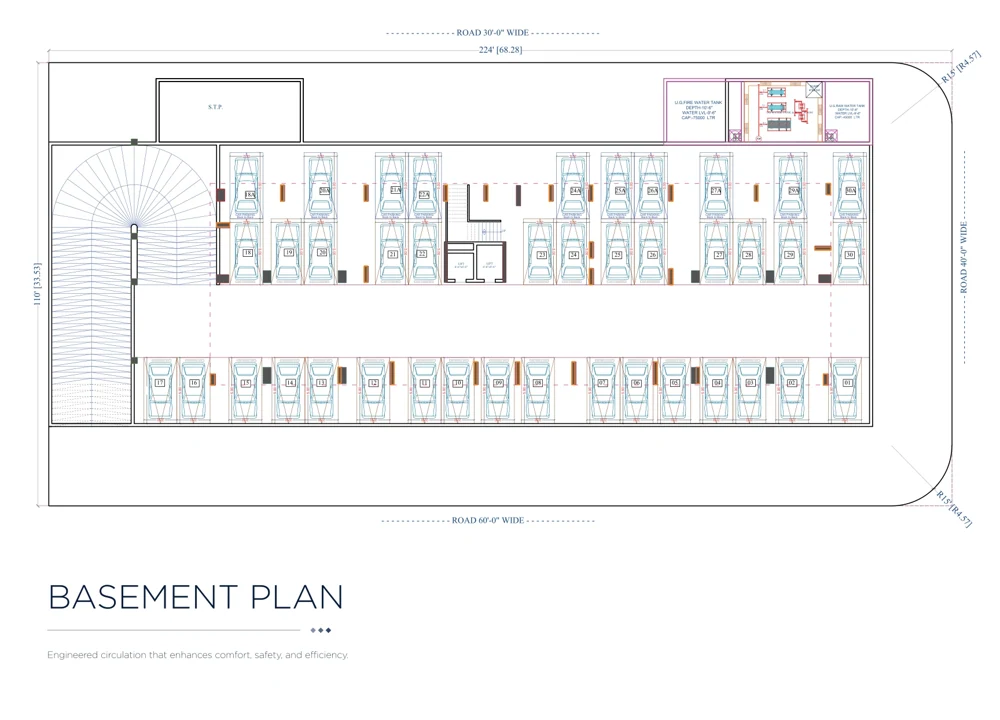 Kalyan Kohinoor Basement plan