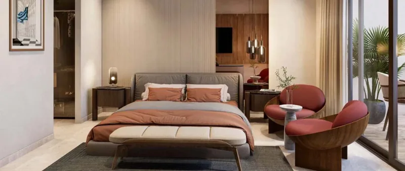 Bedroom interior design visualisation