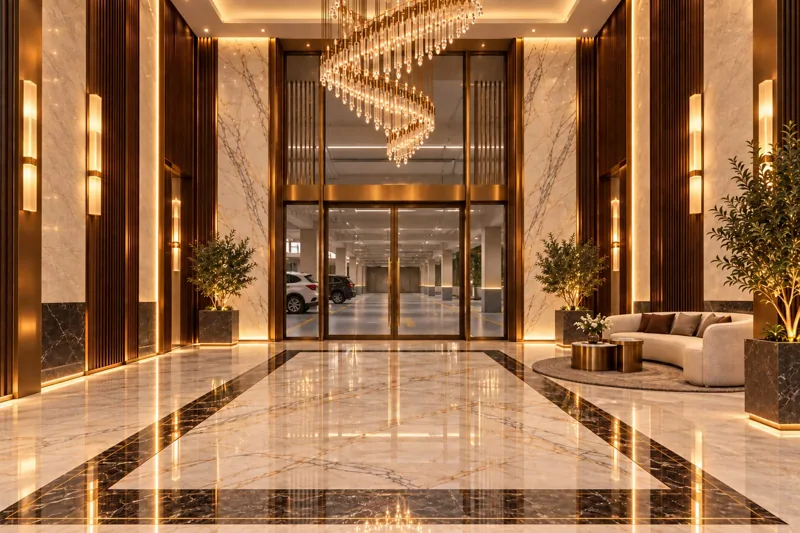 Kalyan Kohinoor lift lobby design visualisation