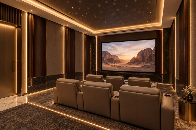 Private Theatre interior design visualisation