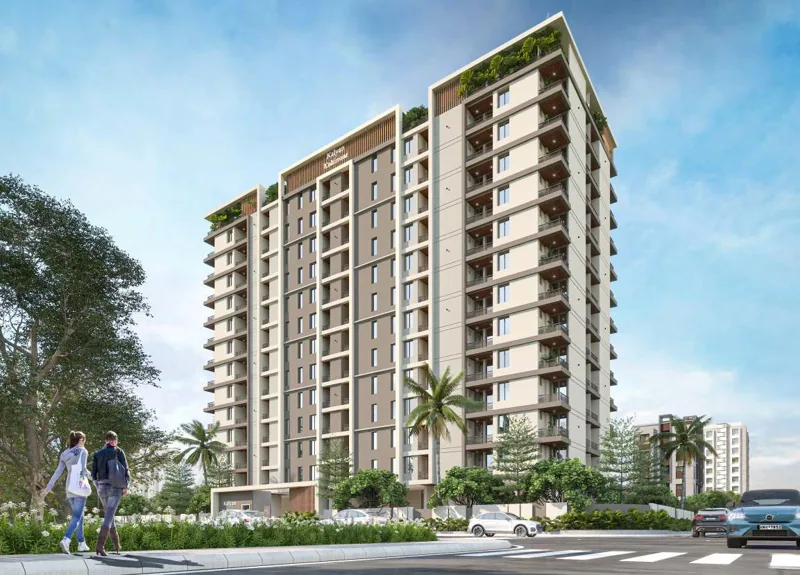 Kalyan Kohinoor exterior design visualisation on Mahal Road, Jaipur