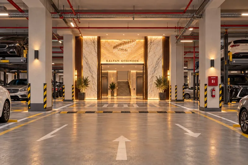 Kalyan Kohinoor entrance lobby design visualisation